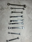 Craftsman Wrench Lot Sae Metric Combination Mixed Sizes Mechanics Tools. Fixed Price $19.99.