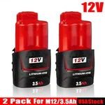 2X Battery For Milwaukee M12 12V 48-11-0140 2454-20 2454-22. Fixed Price $18.99.