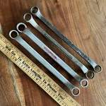 Vintage 4PC Sae Deep Offset Box End Wrench Made Usa. Fixed Price $37.49.