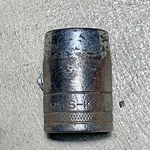 Vintage S-k 40125 25/32" 1/2" Drive 12PT. Knurled Socket. Fixed Price $7.95.