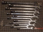 Mac 16PC Minus 3/8" Sae Combination Flex Head Socket End Wrench Set 1/4". Fixed Price $569.99.