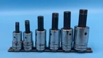 Snap-on 1/2 Drive Socket Hex Bit 5/16 , 3/8 7/16 9/16 5/8 Usa. Fixed Price $109.00.