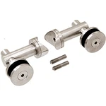 Crl 316 Brushed Stainless Double Arm Fixed Fitting Set For 1/2" Glass. Fixed Price $190.73.