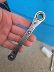 Usa Armstrong Spanner Box End Wrench 10MM 9MM 6PT 54-590 Ratcheting Flip. Fixed Price $17.99.