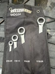 Westward 54DG34 Sae Racheting Wrenches 8 Different Sizes. New (45). Fixed Price $34.99.