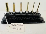 Snap On Tools 106ETMAMY 6PC 1/4" Metric Standard Socket Hex Bit Set #332. Fixed Price $129.99.