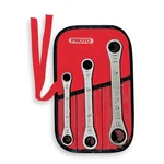Proto Ratcheting Wrench Set Double Box End Sae 3PC 12 Point Chrome Alloy Steel. Fixed Price $84.13.