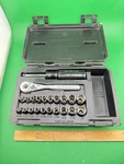 Nos 34796 Craftsman 1/4" Drive 22 Pc. Metric & Sae Point Socket Set Usa!. Fixed Price $109.95.