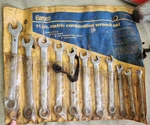 Vintage Easco 11PC Metric Combination Wrench Set 7-17MM Usa Forged 92 352 W/ Cas. Fixed Price $179.25.