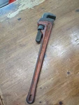 Ridgid 24" Heavy Duty Pipe Wrench Red Rigid. Fixed Price $20.79.
