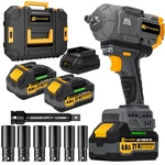 Jexugk 1500NM Impact Wrench, 1/2" 1107FT-LBS Cordless Gun With Gray. Fixed Price $175.99.