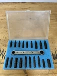 Rare Snap-on 20 Pc Offset Ratcheting Box Wrench CRA180BK W/ Case Nos Usa. Fixed Price $179.00.