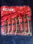 Proto Professional 7 Pc Combination Wrench Set 3112 3124 + 2412 Pouch Usa. Fixed Price $120.00.