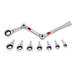 Allied International Exo-fit 9-PIECE Sae Extreme Access Ratcheting Wrench Set. Fixed Price $79.99.