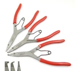 Wilde Lock Ring Pliers Set 3PC Straight Right Angle Thin Bent Curved 9" Usa Made. Fixed Price $59.99.