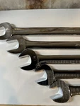Snap-on Oex Open End Combination Chrome Wrenchs Lot Of 5- Please Read Sizes. Fixed Price $360.00.
