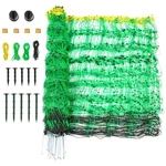 Electric Fence Netting, 49.6" X 164' L, Pe Fencing Kit With 14 Posts Do.... Fixed Price $266.08.