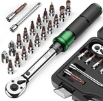 Small Torque Wrench 1/4 Drive Click 2-24NM 21PC Dual-direction 72T Ratchet Mini. Fixed Price $45.99.