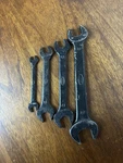 Used Lot Of 4 Ikk Open Wrench - Black Double Ended, Japan. Fixed Price $13.49.