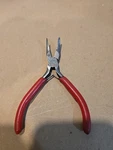 Mac Tools 4-3/4" Curved Smooth Jaw Mini Pliers Red Handles Usa P301701. Fixed Price $20.00.