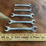 Vintage -v- Craftsman Metric Double Open End Wrench Set Made The Usa 19MM-6MM. Fixed Price $29.99.