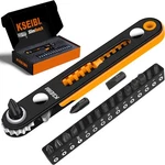 Kseibi 181787 Mini Ratchet Wrench Set 18-PIECE 1/4" Drive, Slim Profile With. Fixed Price $15.95.
