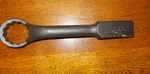 Offset Handle Striking Face Box Wrench 12 Pt. 2" Heavy Duty Wright 1964 (SSS3). Fixed Price $85.00.