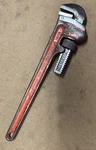 Vintage Rigid Tool Company Usa Heavy Duty 18 Pipe Wrench Excellent Jaws. Fixed Price $14.95.