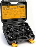Elead 10-PIECE Oil Filter Socket Wrench Set, 3/8" Drive Metric Cap. Fixed Price $49.70.