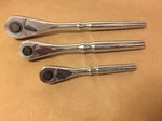 Craftsman Hand Tools 3PC 1/4 3/8 1/2 Ratchet Set 99962 99964 99967 Socket Wrench. Fixed Price $47.00.