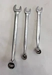 Armstrong (3) Combination Wrench Set Open End & Flex Socket. 9/16, 5/8, 3/4 Exc.. Fixed Price $22.00.