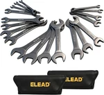 Elead Super-thin Open End Wrench Set 19-PIECE Sae & Metric Sizes Cr-v Nic.... Fixed Price $61.45.