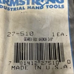 Armstrong 27-510 3/8" Full Polished 12 Pt. Ratcheting Box End Wrench. Fixed Price $50.00.