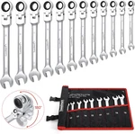 12-PIECE Flex-head Wrench Set, Ratcheting Combination Metric 8-19MM, 72-TEE. Fixed Price $71.28.