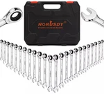 Horusdy 24PC Combination Wrench Ratcheting Spanner Set Sae Metric Storage Case. Fixed Price $54.89.
