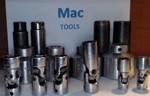 Mac Tools Lot Of 14 Sockets Impact 6 Swivell 1/4" X 3/8" 1/2". Fixed Price $189.99.