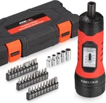 Torque Screwdriver Wrench Set (10-65 In.lb 1) With 29 S2 Black, Tangerine. Fixed Price $62.98.