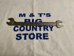 Vintage Embossed Blue Point 1/2" X 7/16" Thin Open End Wrench T1614. Fixed Price $29.75.