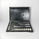 21PC Armstrong Usa 1/2 Dr 12PT Socket Set W/ Ratchet, Breaker Bar, Extension. Fixed Price $185.00.