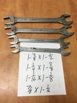 Vintage 4PC Blue-point Supreme Open End Jumbo Large Wrench Set 7/8" To 1-1/2". Fixed Price $89.99.