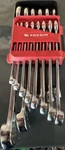 Facom Combination Wrench Set Double Ended Polished Steel Silver. Fixed Price $125.00.