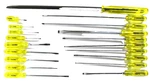 Proto 19 Piece Screwdriver Set W/ Black Oxide Coated Tips Made In The Usa. Fixed Price $490.00.