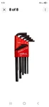 Eklind 10213 Hex-l Key Allen Wrench 13PC Set Sae Inch Sizes .050-3/8 Long. Fixed Price $9.99.