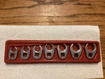 Snap-on Crowfoot Crowsfoot Open End Wrench Drive 7 Piece Set Sae 3/8-3/4. Fixed Price $120.00.