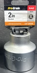 Pro-grade 2" Socket, 3/4" Drive, 12 Point, Chrome Vanadium Steel, New. Fixed Price $21.99.