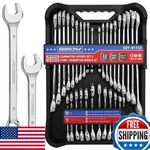 32-PIECE Combination Wrench Sets Sae & Metric, Open-box-end Stubby. Fixed Price $57.33.