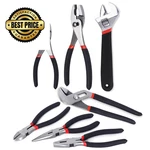 Fastpro 7-PIECE Utility Pliers And Wrench Set, Includes 8" Black & Red. Fixed Price $34.98.