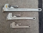 Ridgid Westward Tools Aluminum Pipe Set, 12" 18" 24" Of 3 Wrenches. Fixed Price $150.00.