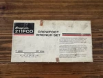 FCO12 Crowfoot Snap-on Wrenches 1" To 3/8" 11PCS Set #32. Fixed Price $210.00.