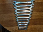 Craftsman & Vv 11 Piece Double Open End Wrench Set 6MM To 30MM. Fixed Price $146.89.